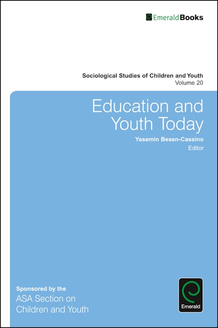 Book cover image for Education and Youth Today ISBN: 9781786350466